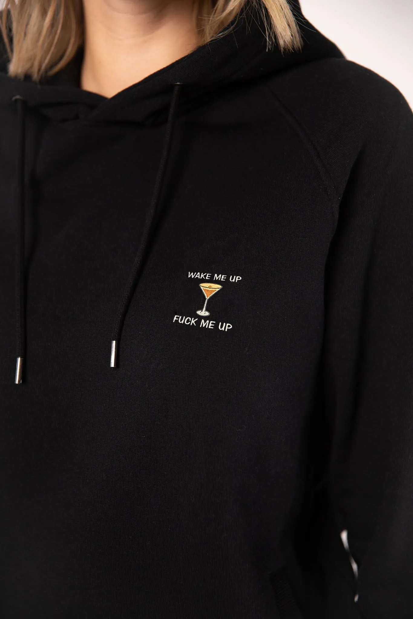 GINVASION Espresso Martini | Bestickter Bio-Baumwoll Unisex Hoodie