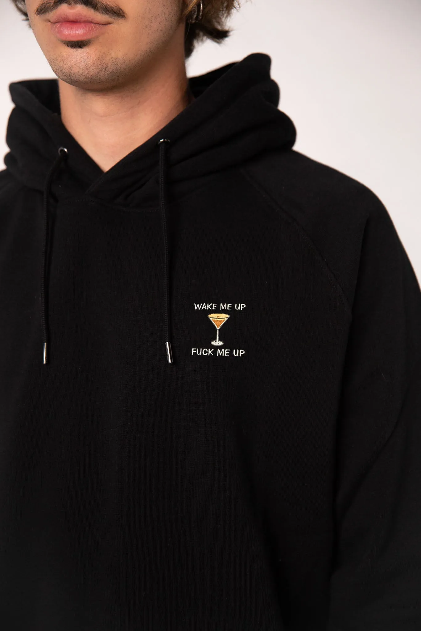 GINVASION Espresso Martini | Bestickter Bio-Baumwoll Unisex Hoodie