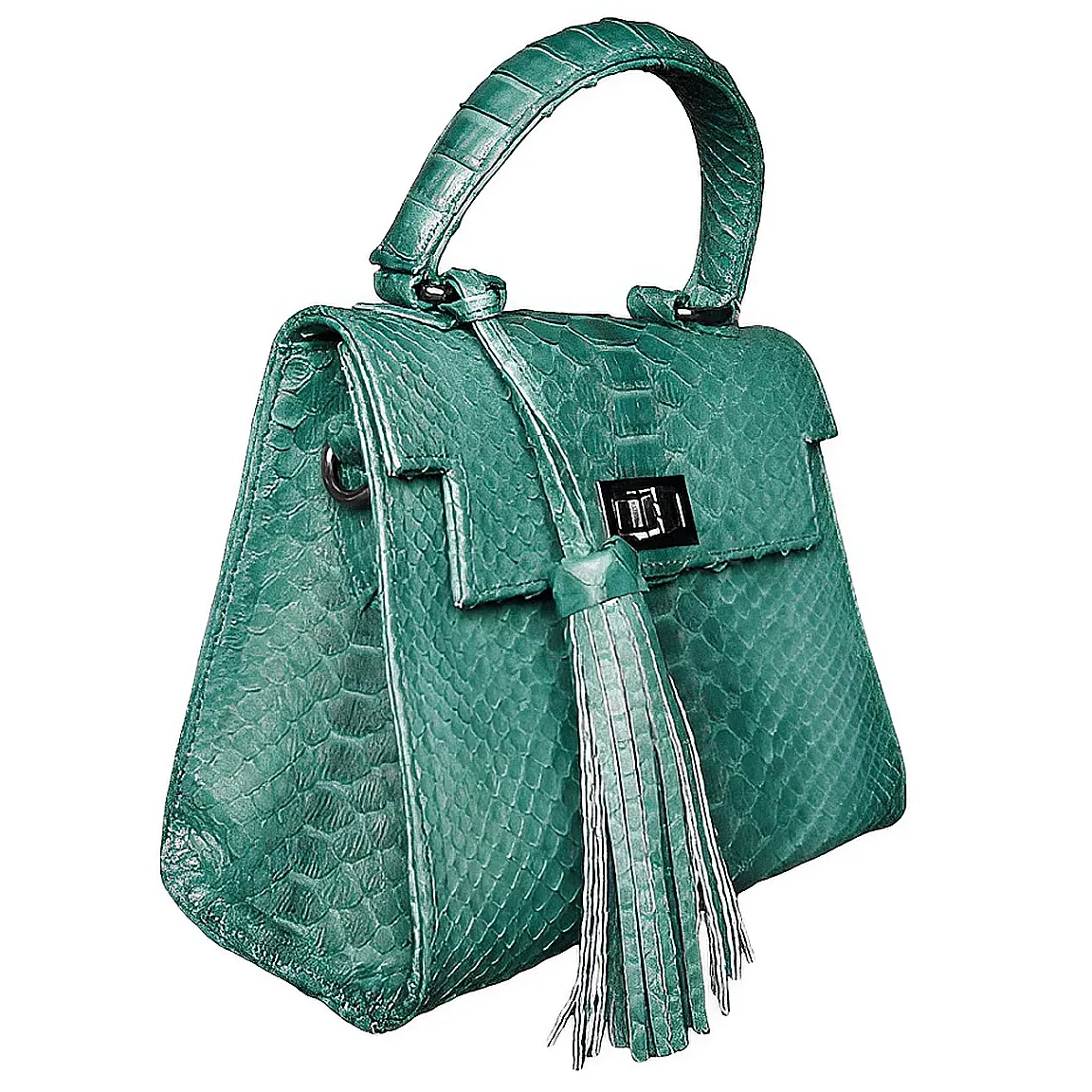 Green Top Handle Bag