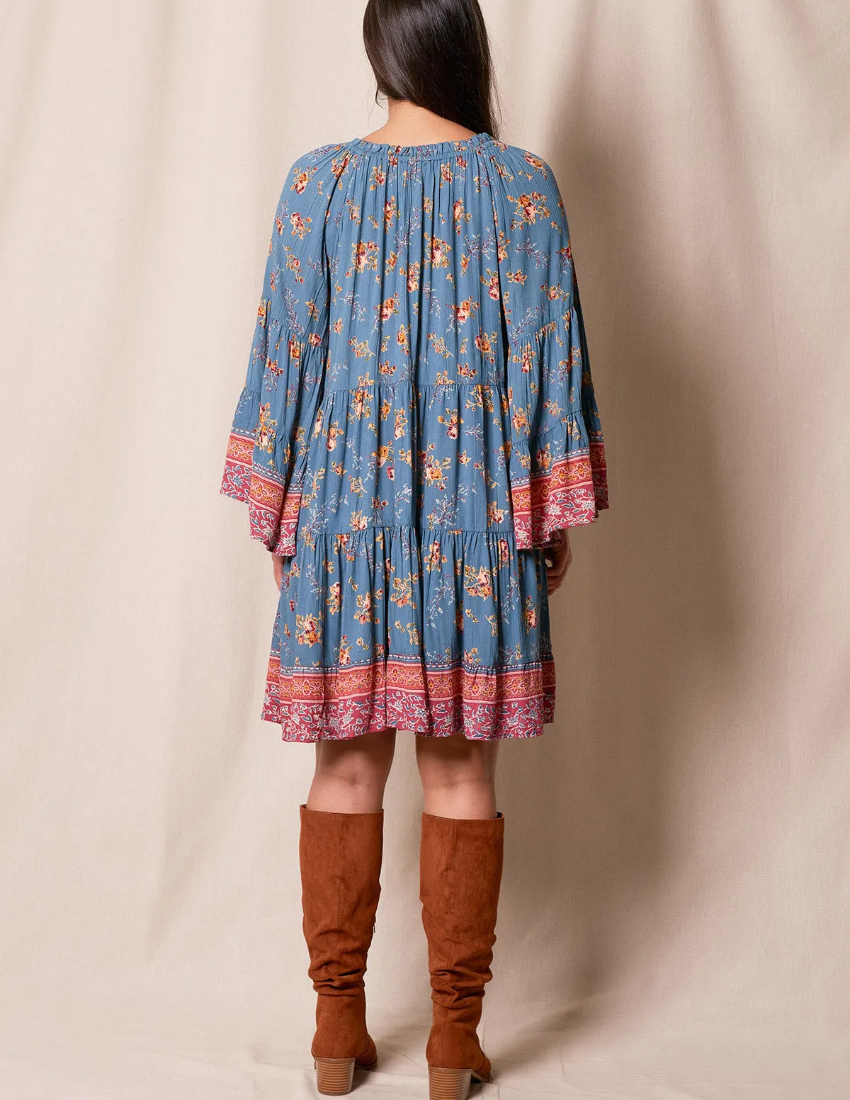 Hailee Bell Sleeve Tunic Dress - As-Is-Clearance