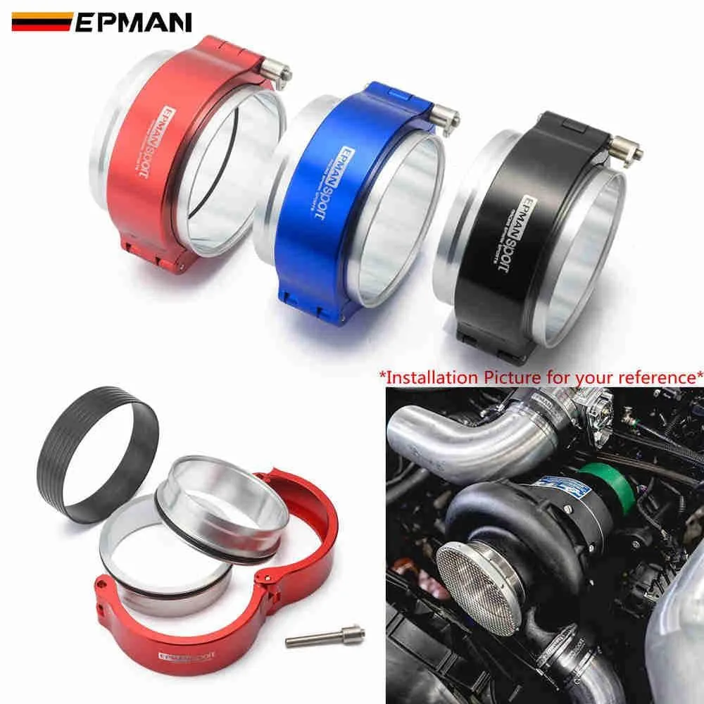 High Press Aluminium Release Clamps V Band HD Clamp for 3 OD Throttle Body Intercooler Pipe Turbo System EPSS76KB