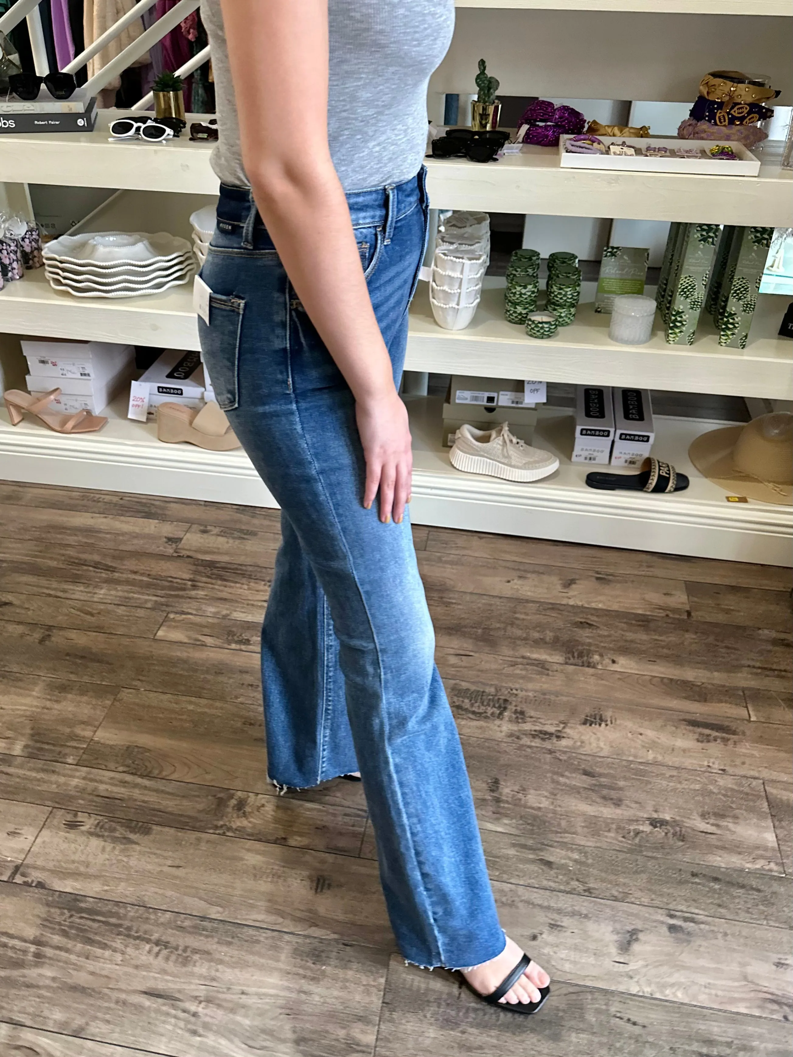 High Rise Bootcut Jeans