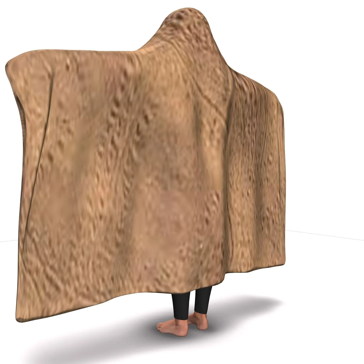 HOODED BLANKET SAND