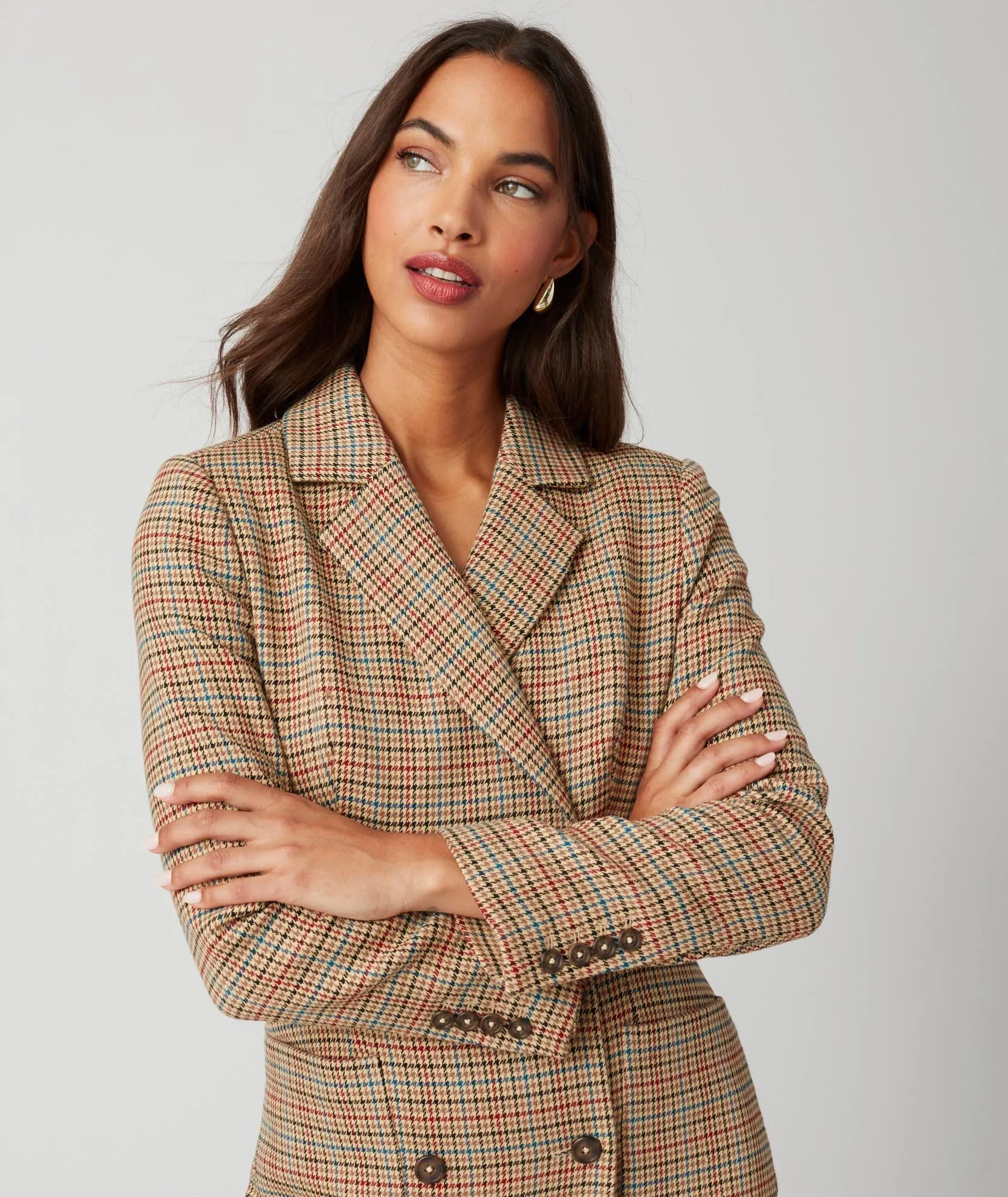 Houndstooth Reena Blazer Dress