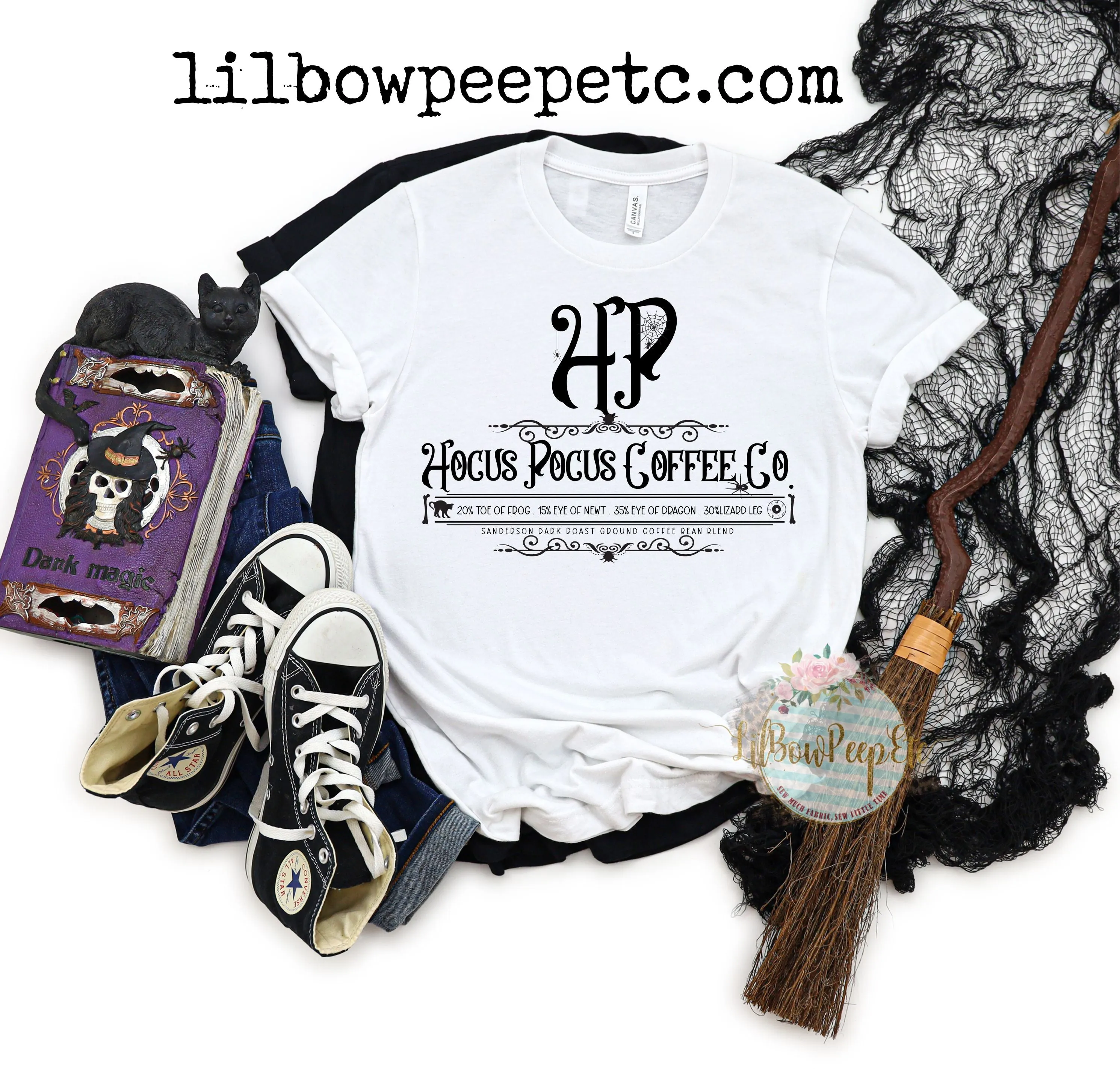 HP Hocus Pocus Coffee Brew Halloween Adult Unisex Tee