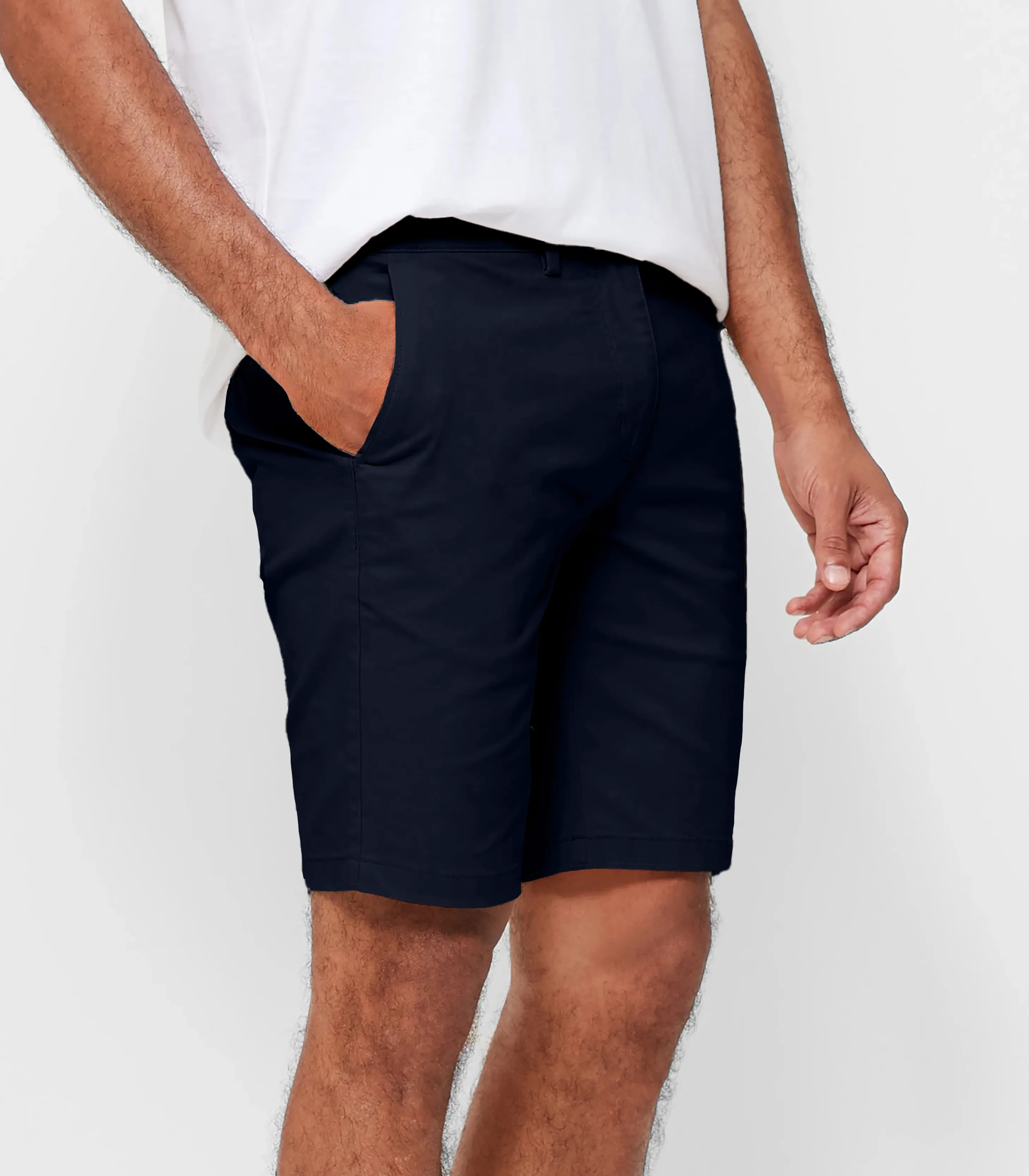 Hugo premium stretch chino short in Navy