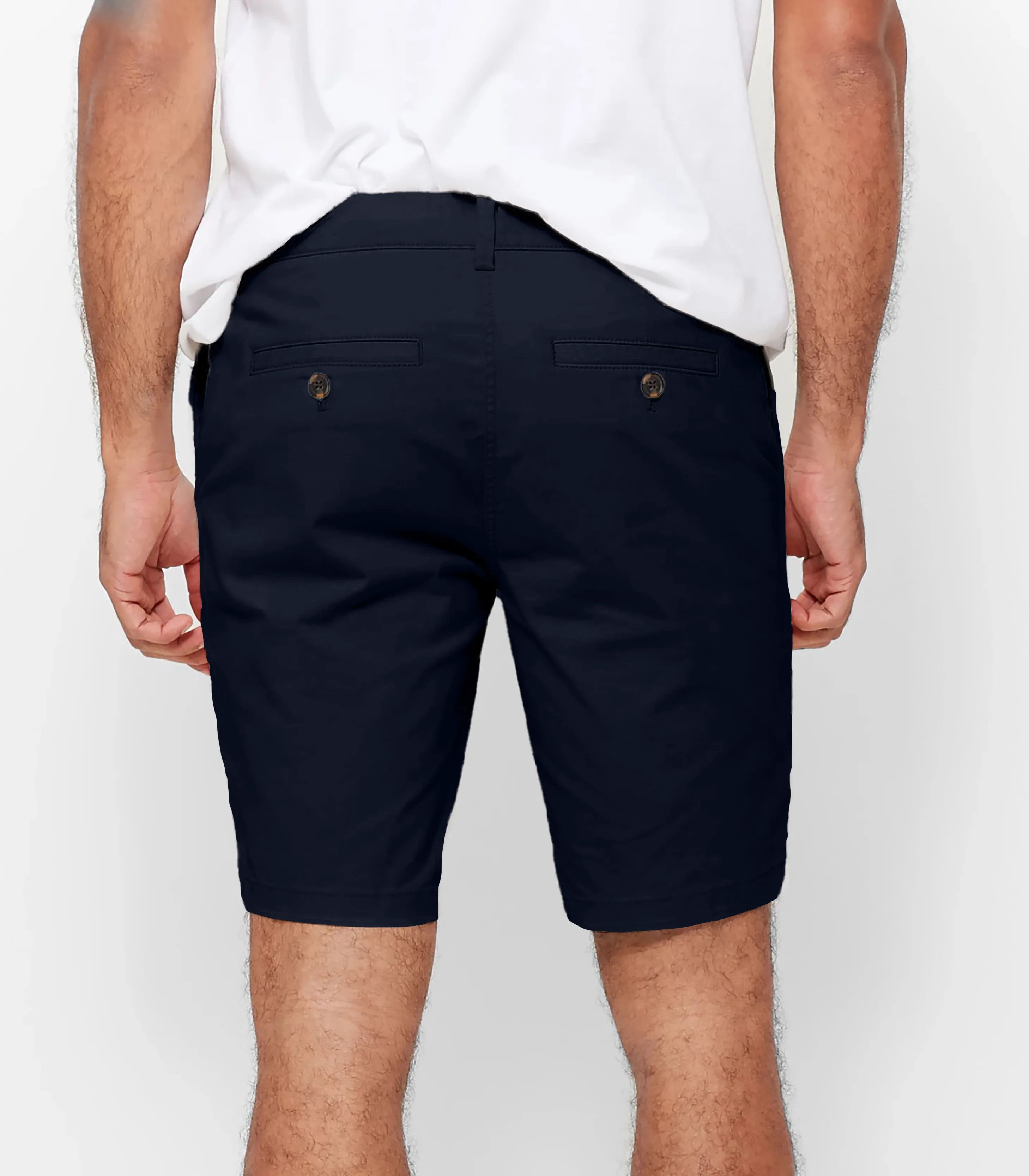 Hugo premium stretch chino short in Navy