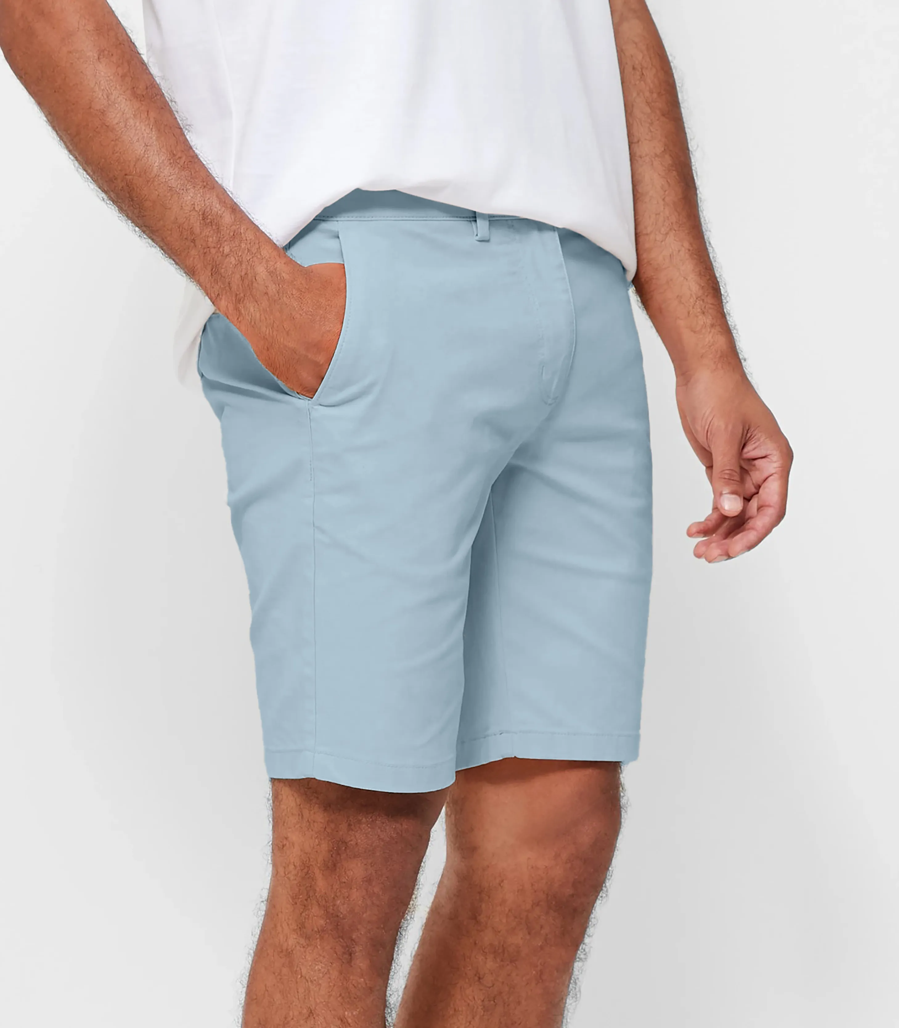 Hugo premium stretch chino short in Sky