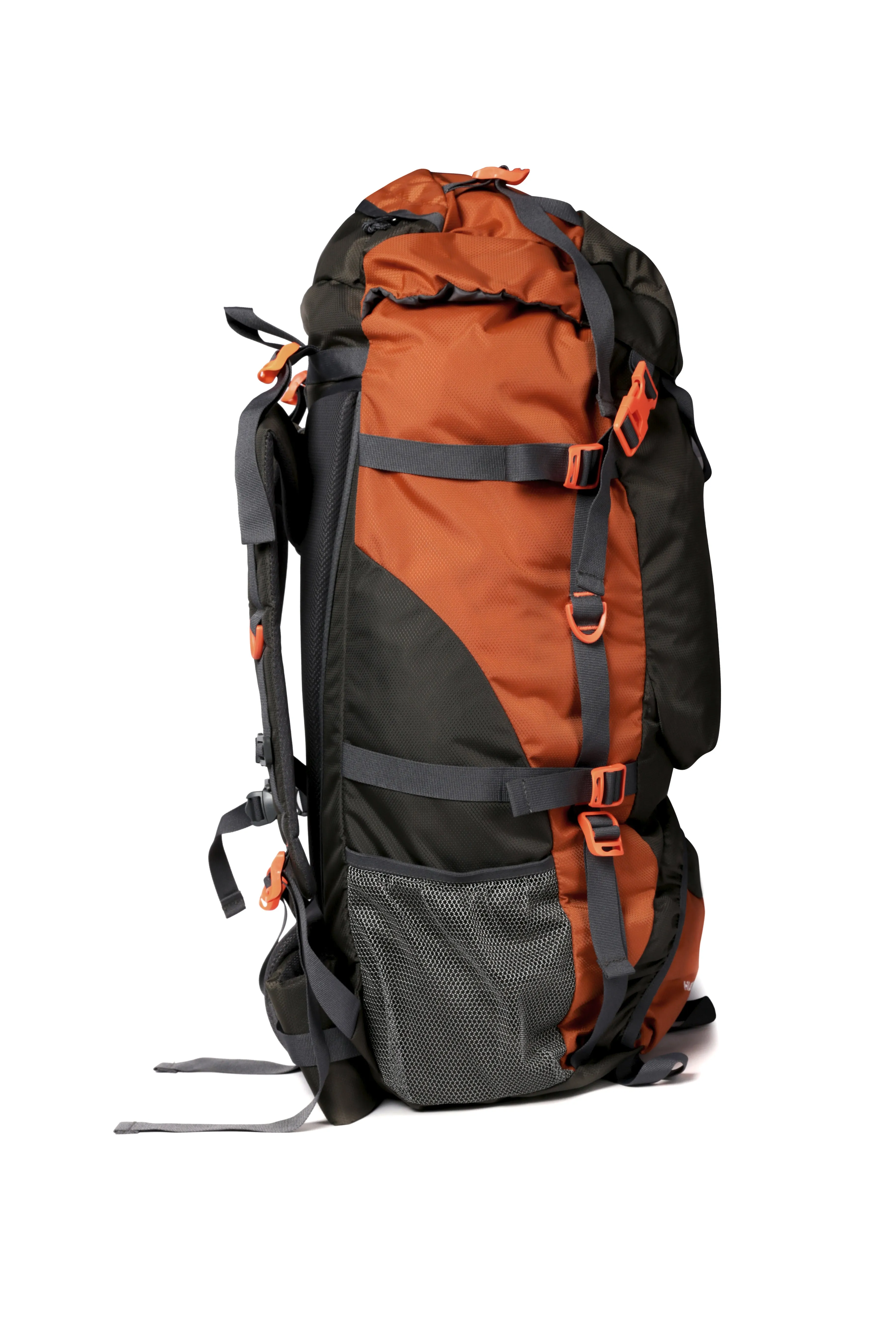 Hunter 75L Grey Orange Rucksack with Raincover