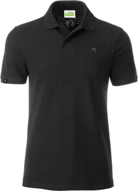 JAN 8010 ― Herren Bio-Baumwolle Polo Shirt - Schwarz