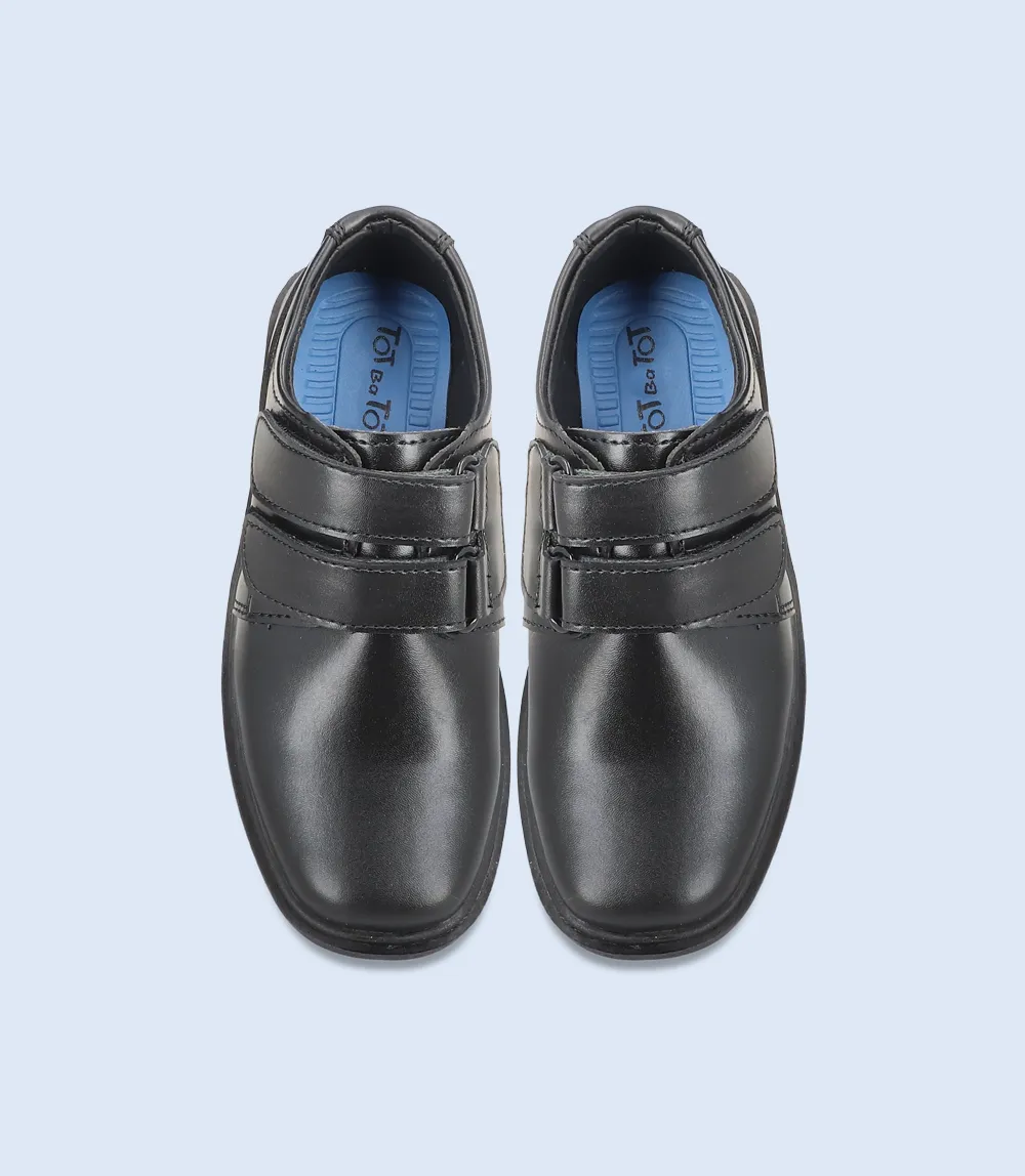 KB0150-BLACK-School Shoes for Boys