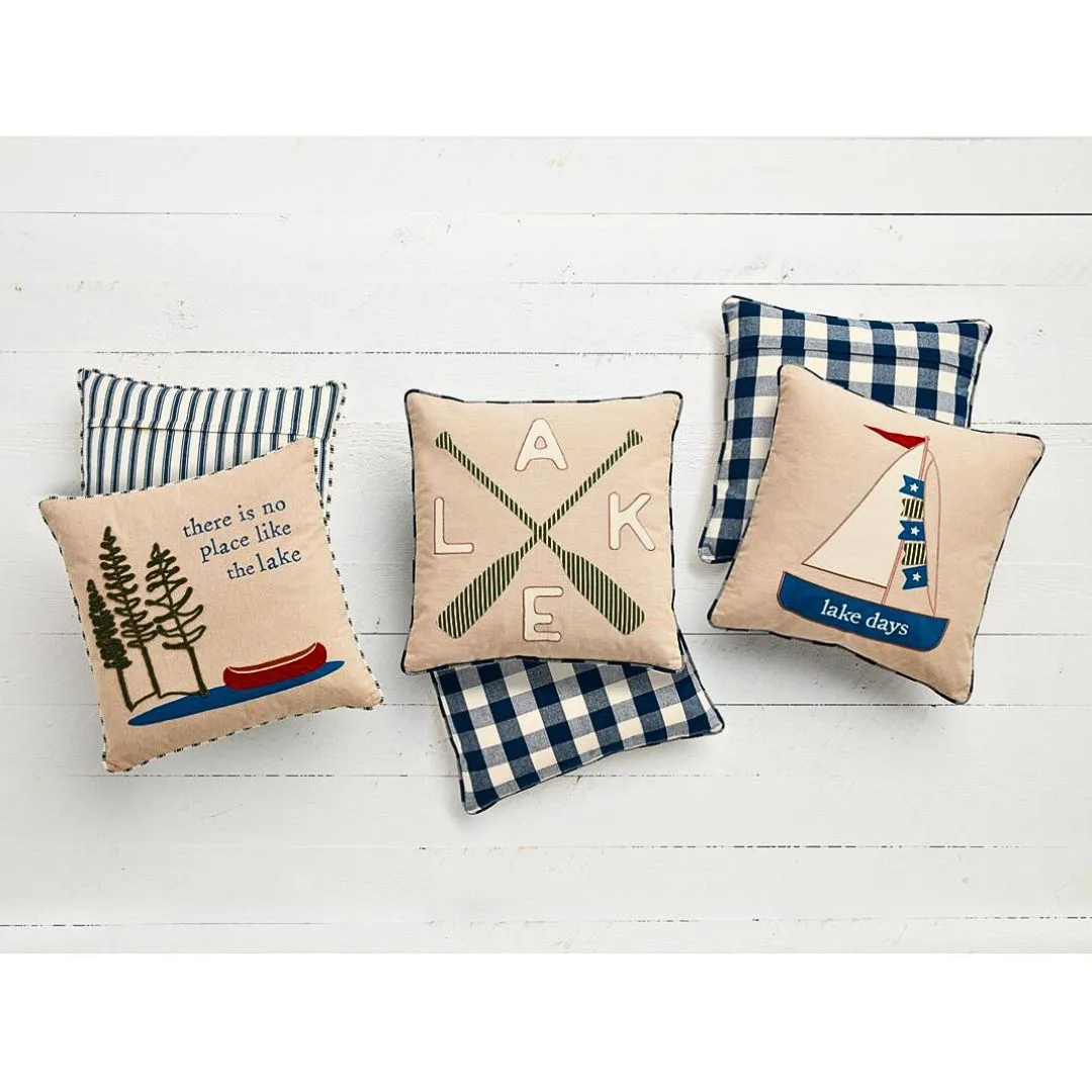 Lake Applique Pillows - $40 each