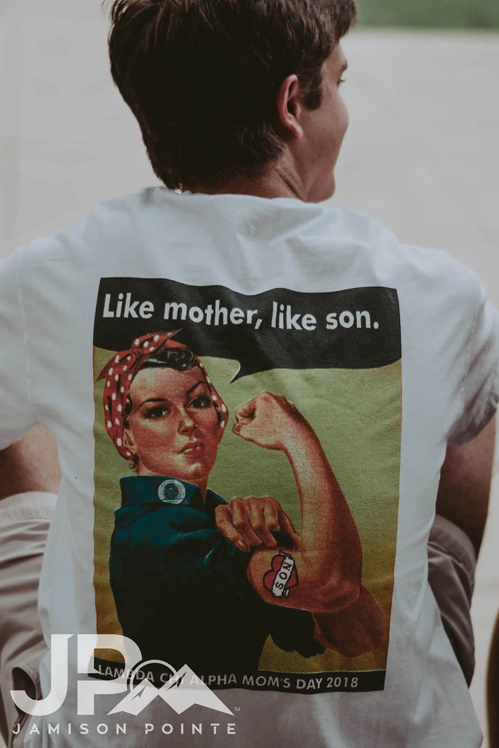 Lambda Chi Alpha Mom's Day Rosie Riveter Tee