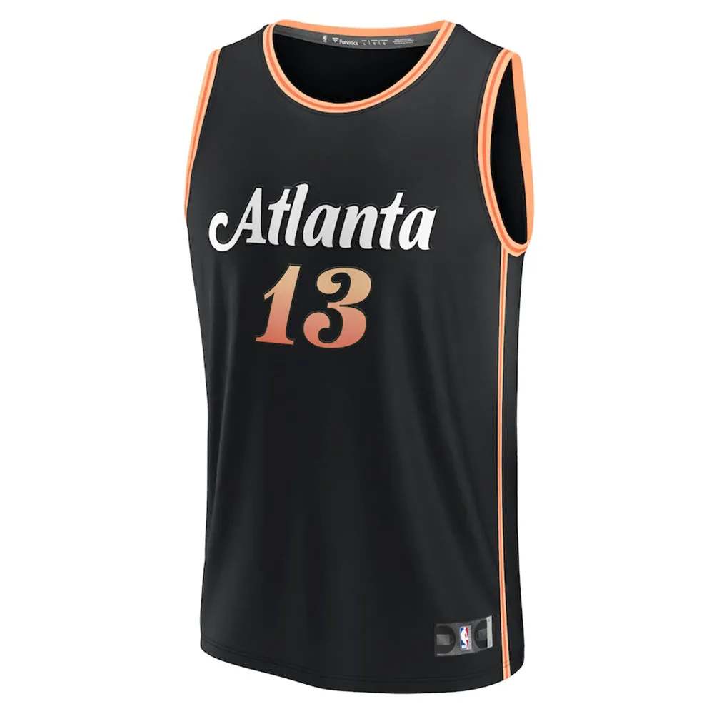 Men's Atlanta Hawks Bogdan Bogdanovic City Edition Jersey - Black