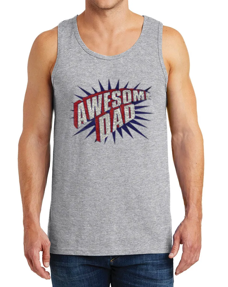 Men’s Awesome Dad Heavy Cotton Tank Tops – XS ~ 3XL