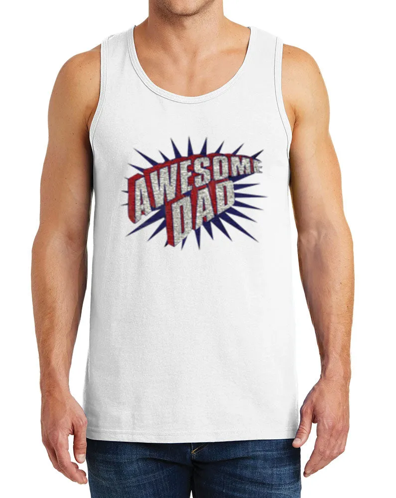 Men’s Awesome Dad Heavy Cotton Tank Tops – XS ~ 3XL