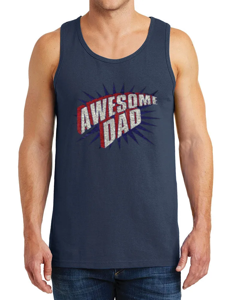 Men’s Awesome Dad Heavy Cotton Tank Tops – XS ~ 3XL