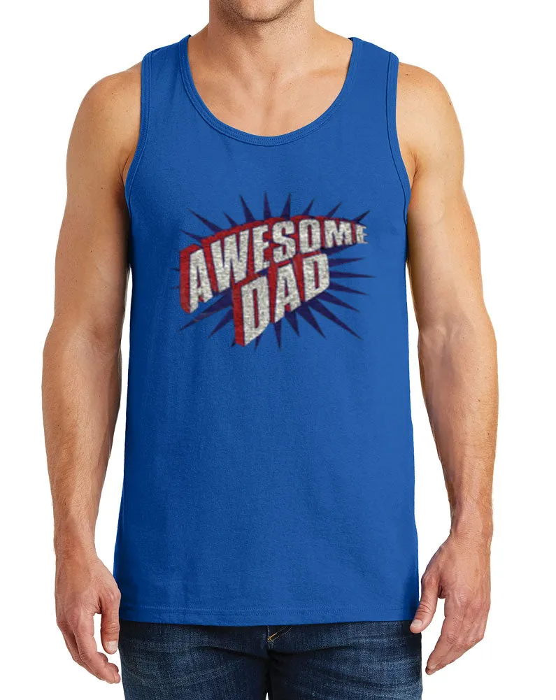 Men’s Awesome Dad Heavy Cotton Tank Tops – XS ~ 3XL