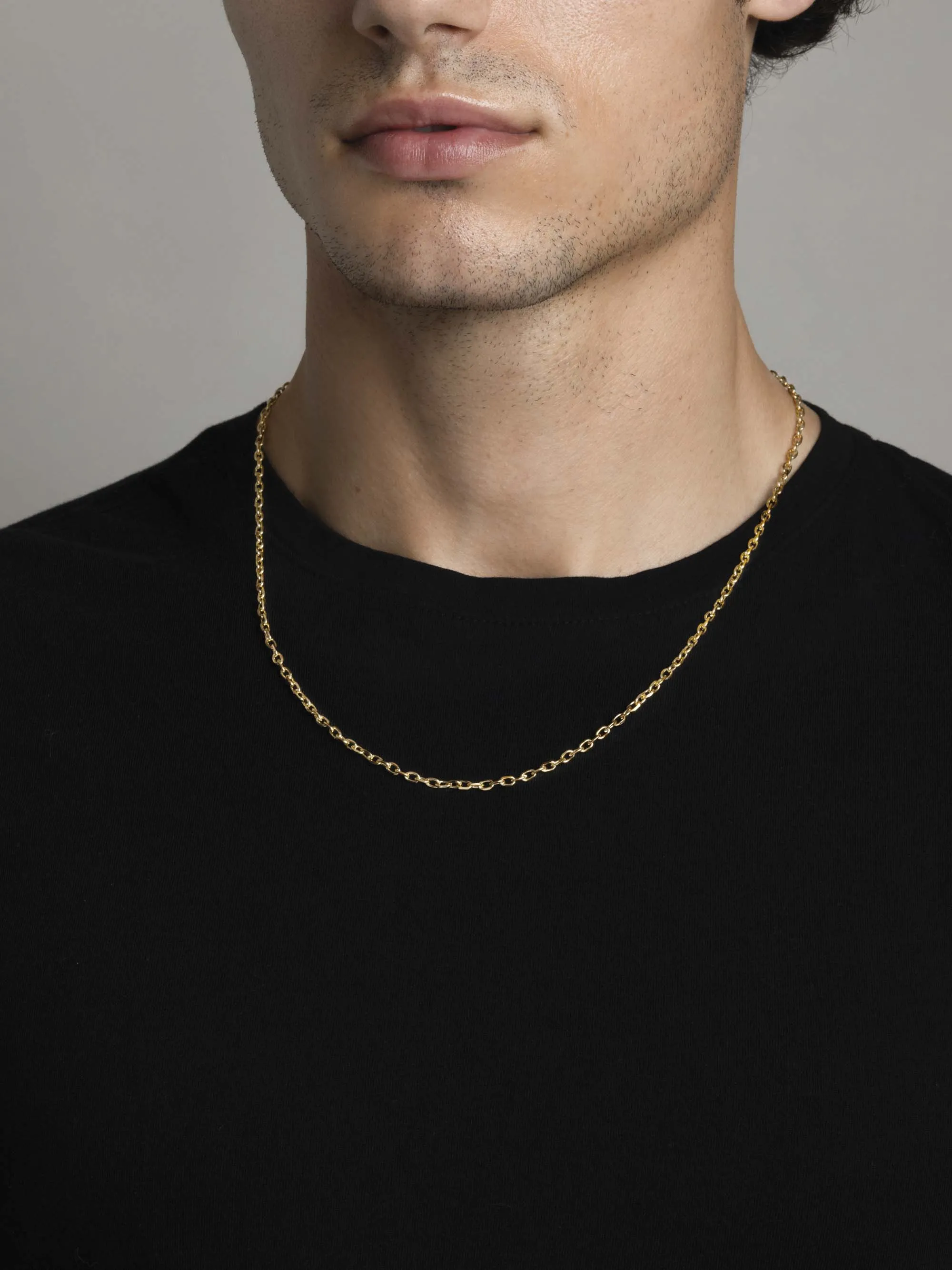 Men's Gold Cable Chain