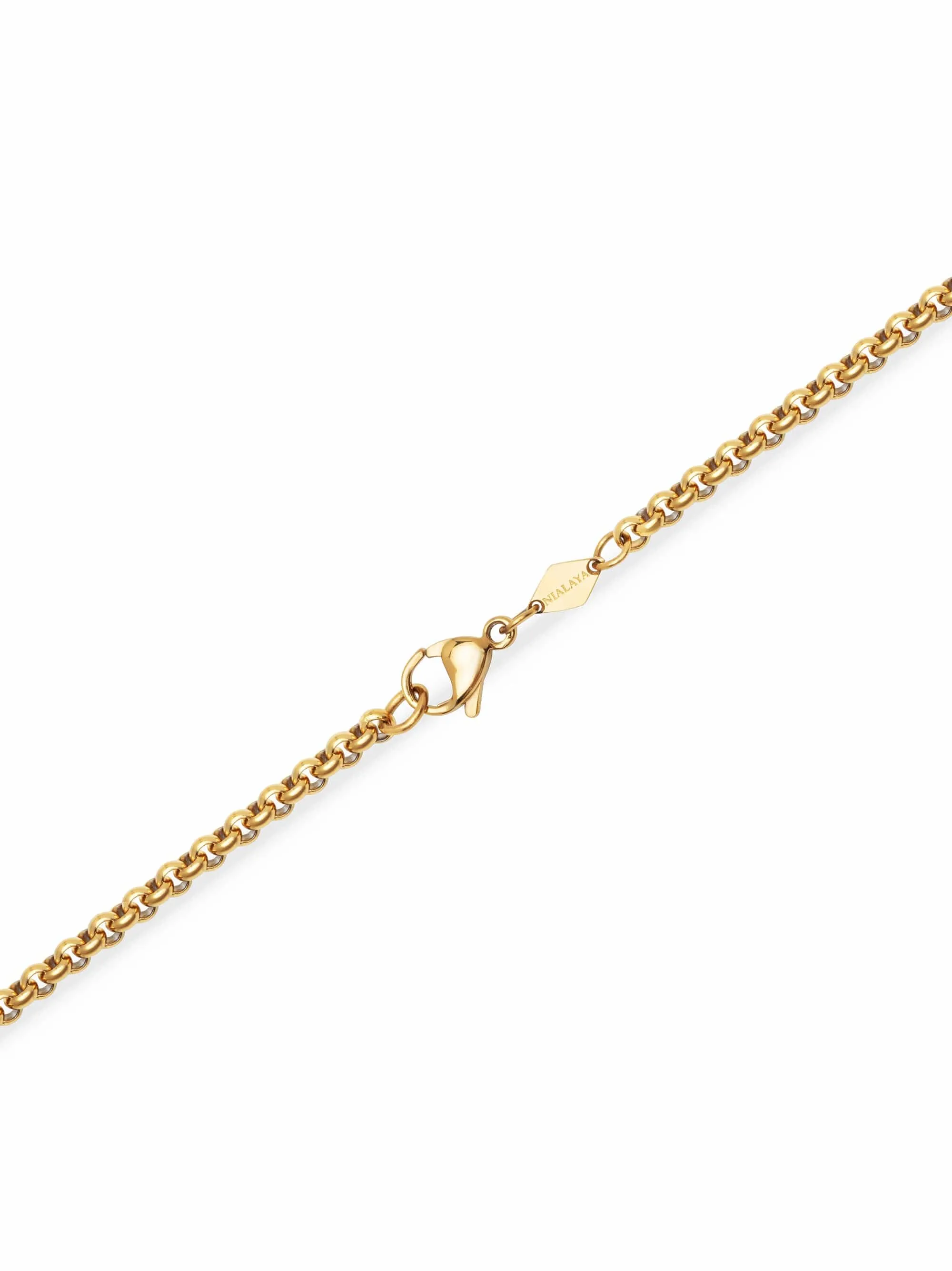 Men's Gold Chain with Interlocking Rings