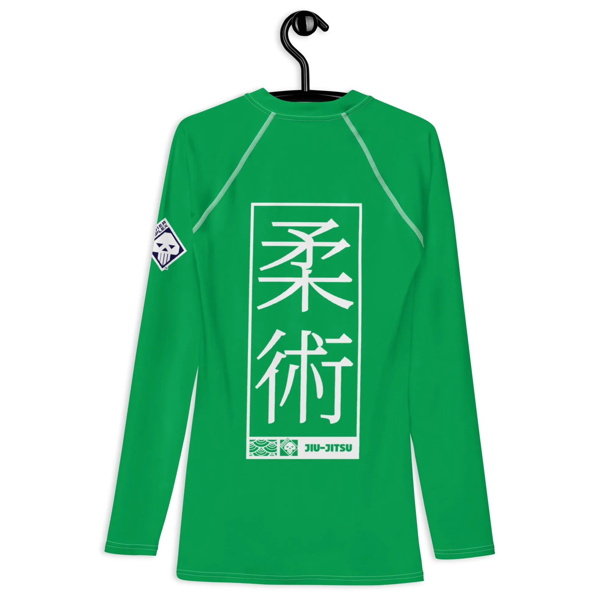 Mens Long Sleeve BJJ Rash Guard - Jiu-Jitsu 010 - Jade