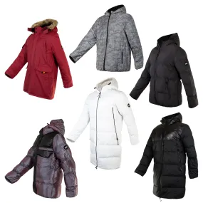 Men's Wholesale Coats in Assorted Styles & Sizes - Bulk Case of 18 Jackets