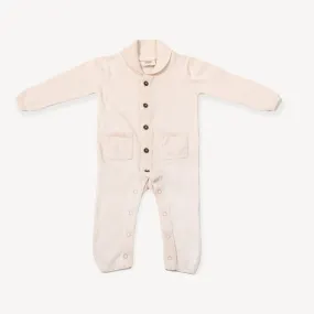 Milan Knit Shawl Collar Jumpsuit Romper (Organic)