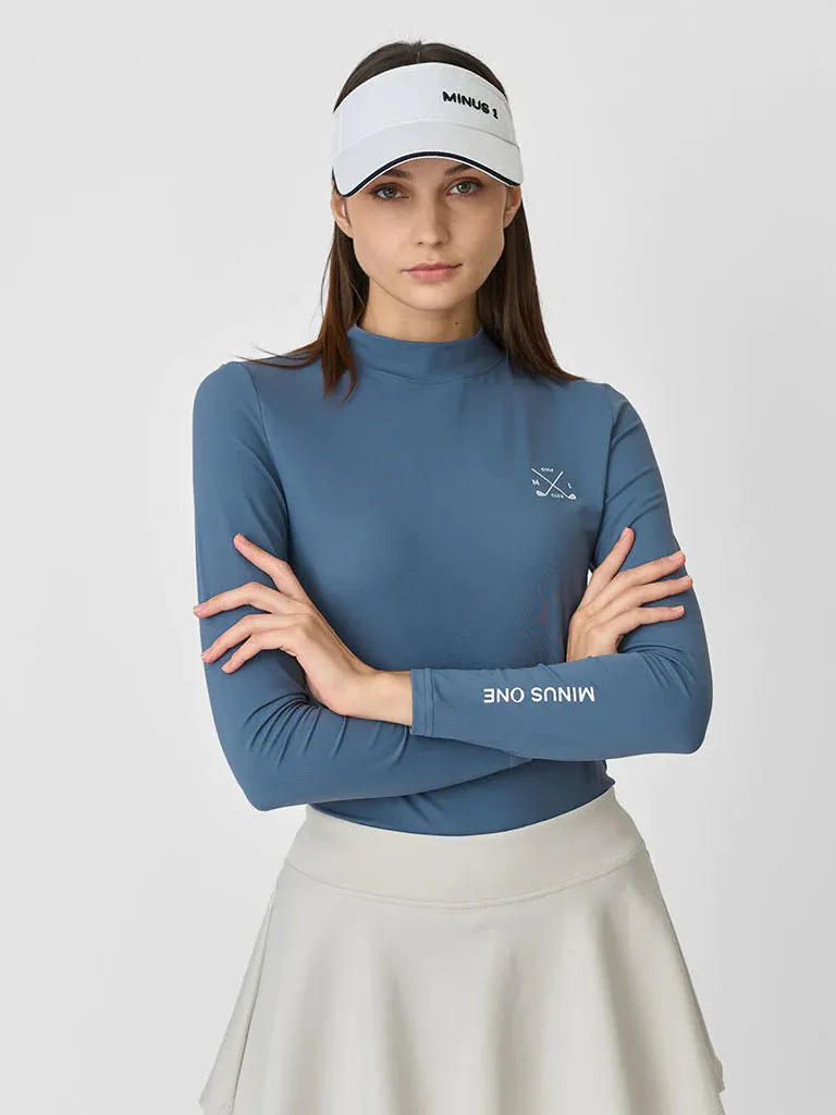 MINUS1 GOLF LONG SLEEVE TURTLE NECK SPORTS SHIRT