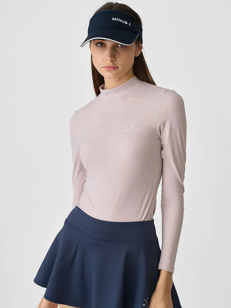 MINUS1 GOLF LONG SLEEVE TURTLE NECK SPORTS SHIRT