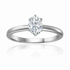 Moissanite Solitaire Ring