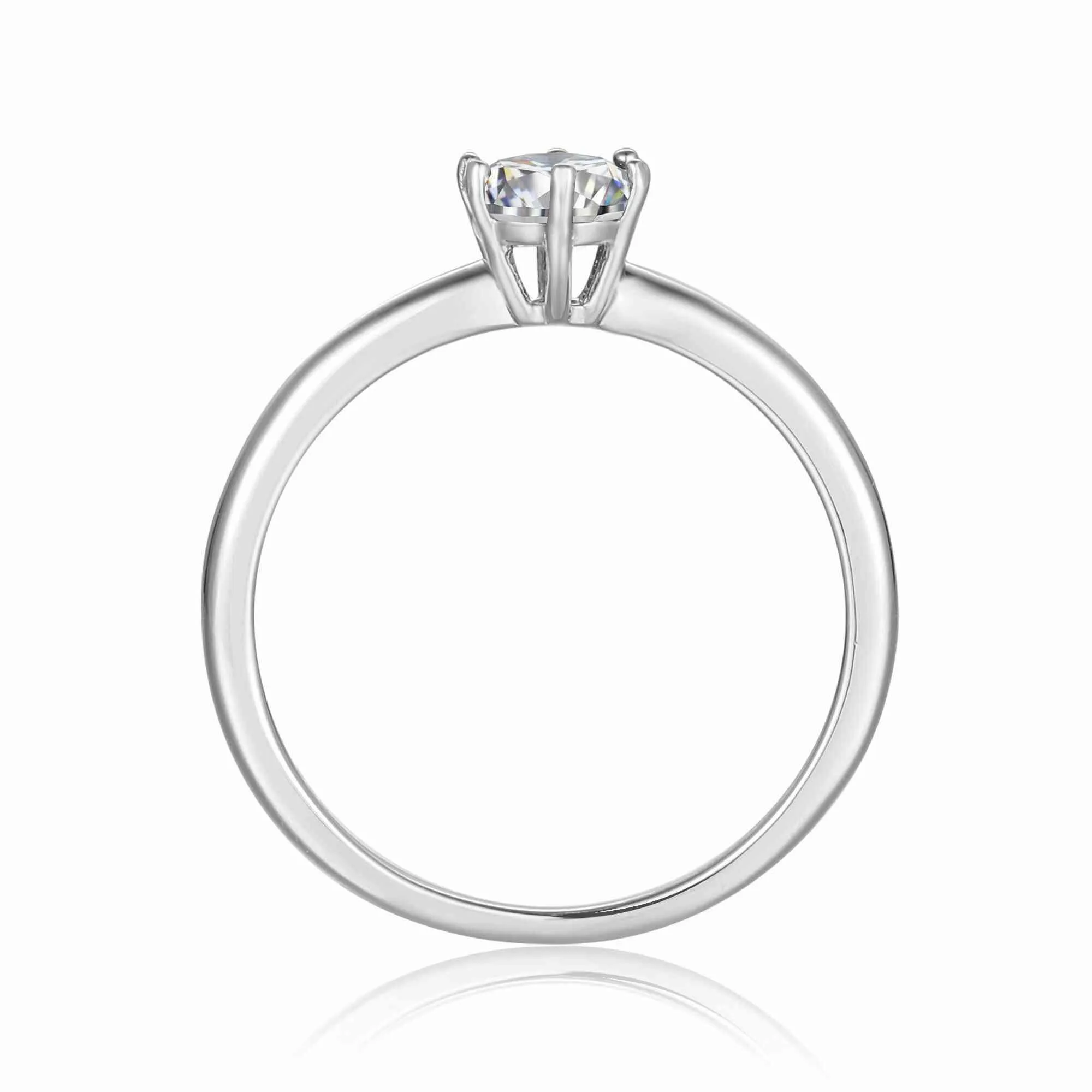 Moissanite Solitaire Ring