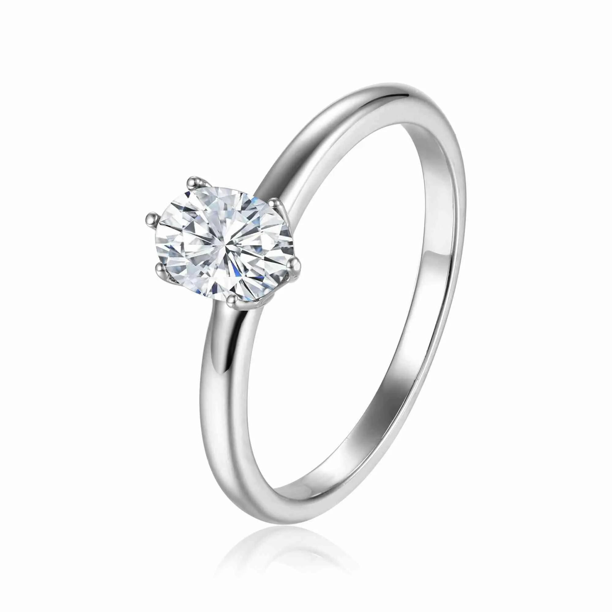 Moissanite Solitaire Ring