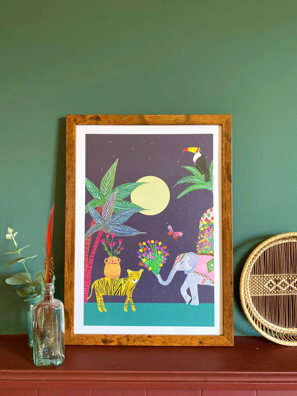 Moonlight Safari Art Print