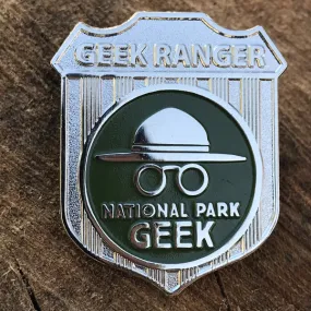 National Park Geek Badge Pin (includes US shipping via USPS only)