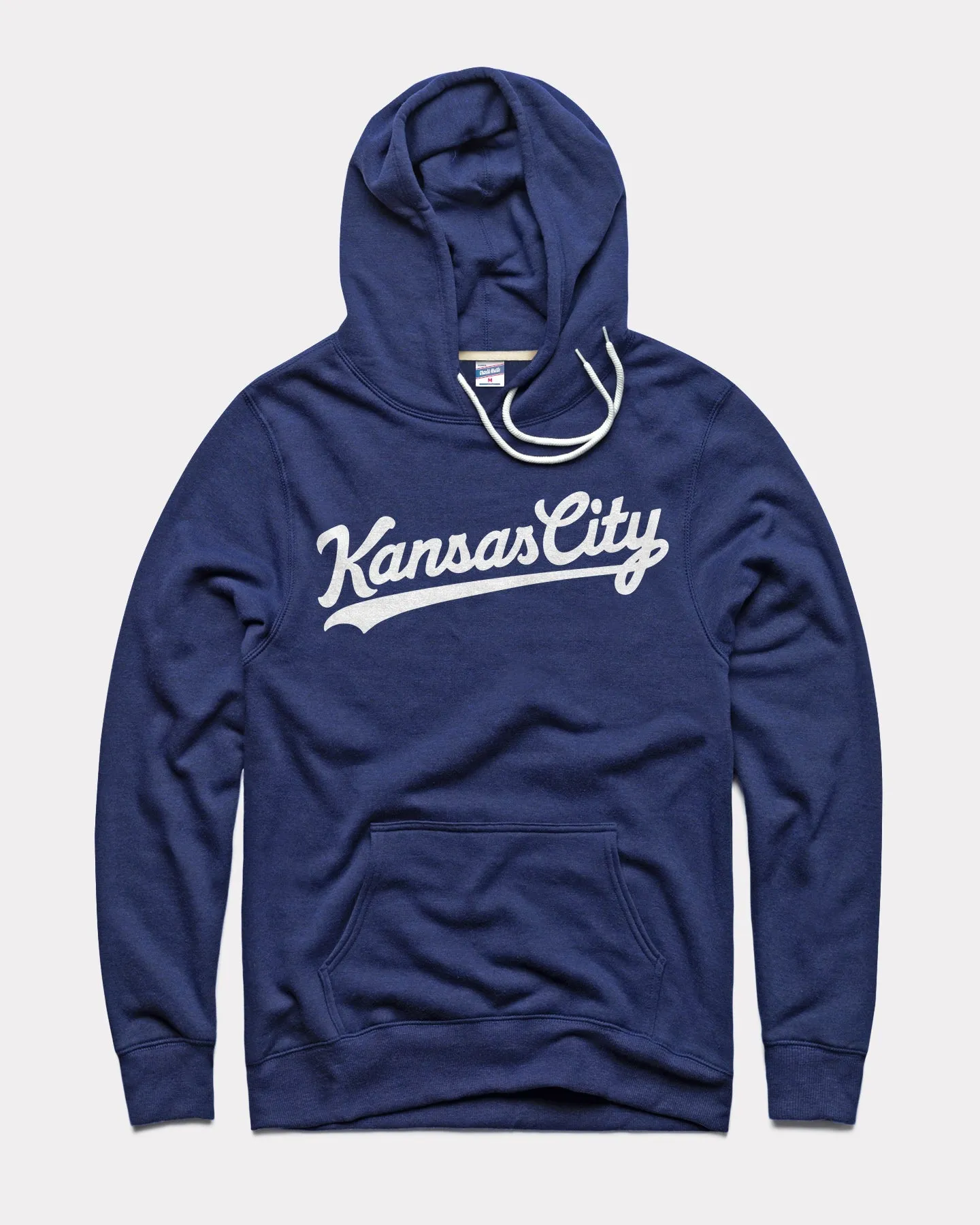 Navy & White Kansas City Script Vintage Hoodie