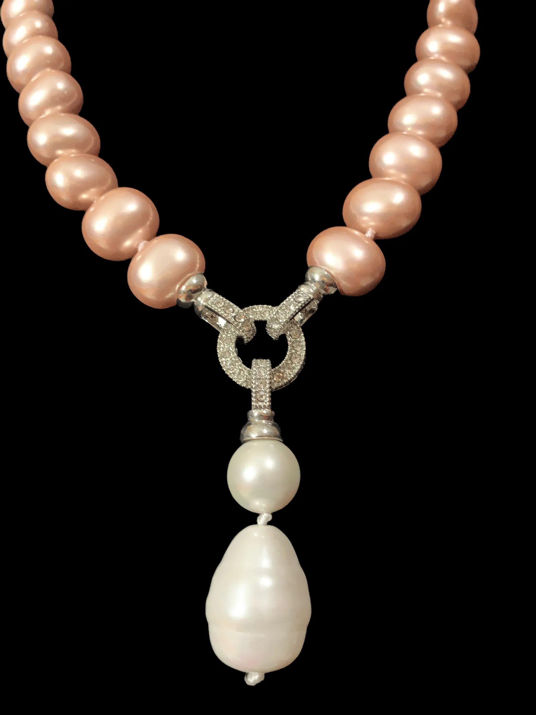 NS13 Pearl necklace set ( READY TO SHIP )