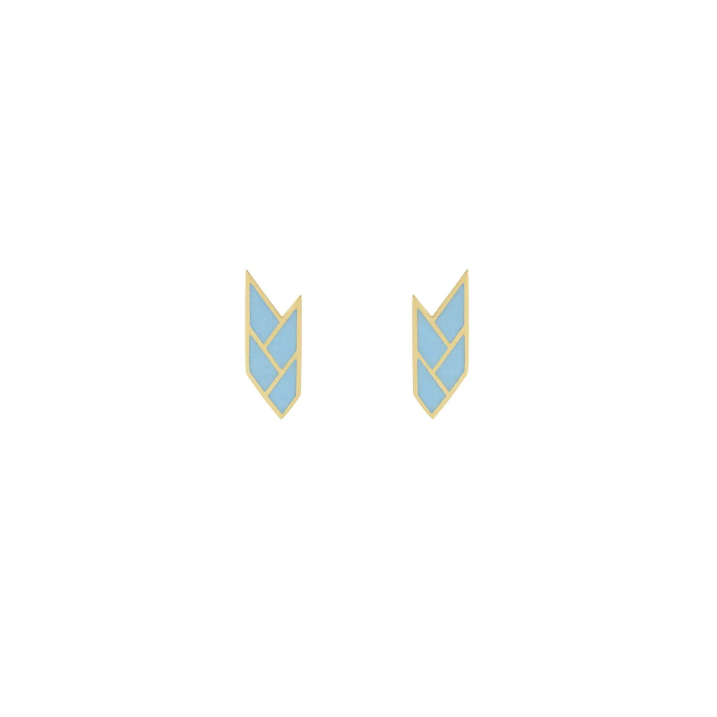 OSIRIS STUDS SKY — 18K Gold