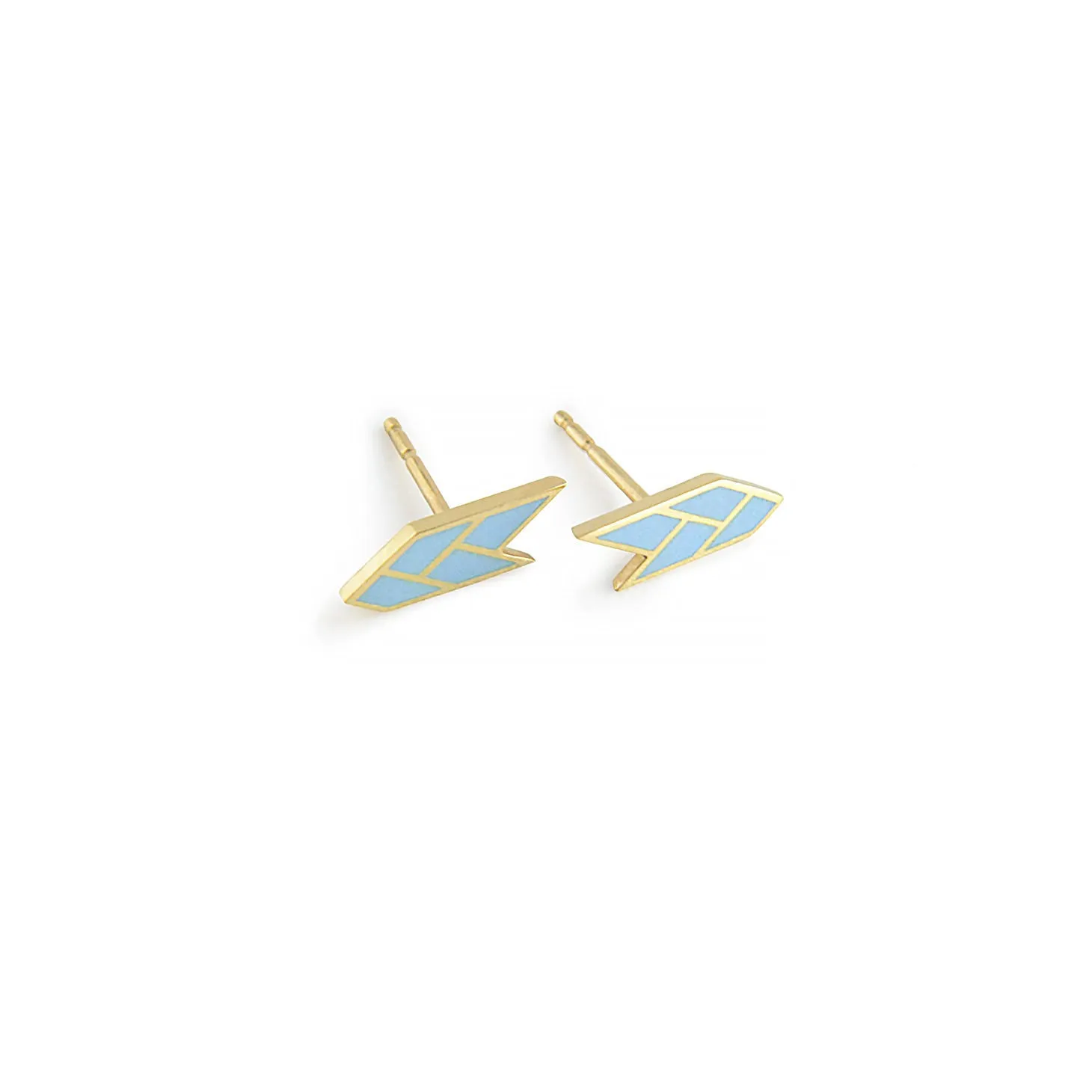 OSIRIS STUDS SKY — 18K Gold