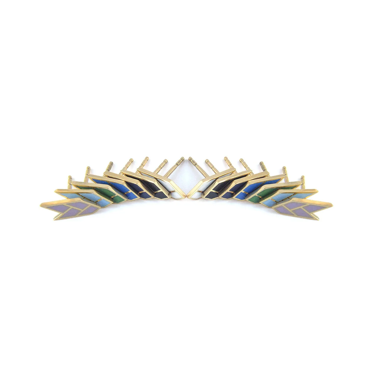 OSIRIS STUDS SKY — 18K Gold