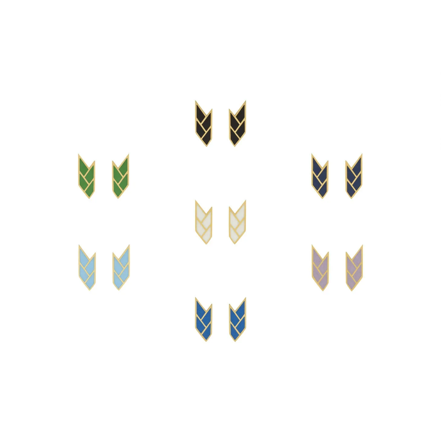 OSIRIS STUDS SKY — 18K Gold