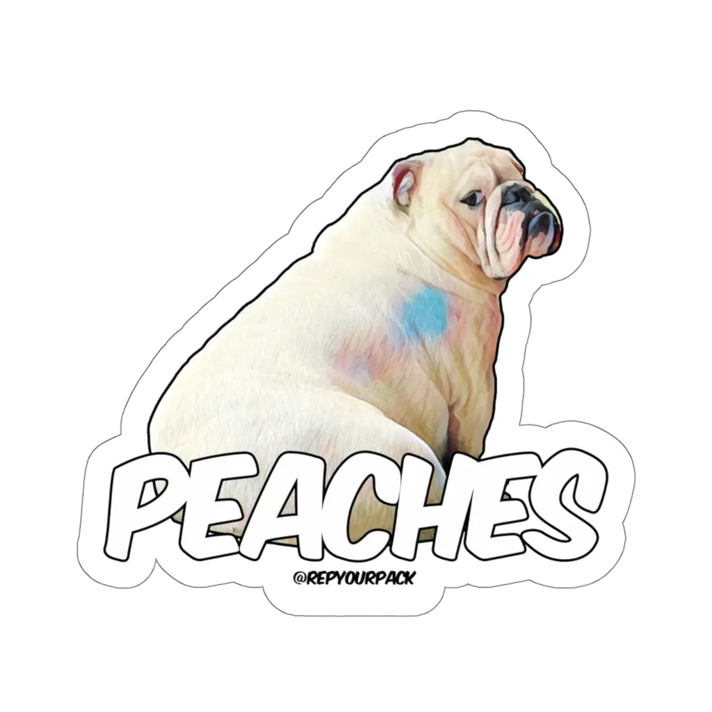 Peaches Kiss-Cut Stickers