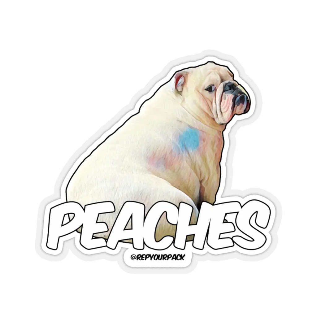 Peaches Kiss-Cut Stickers