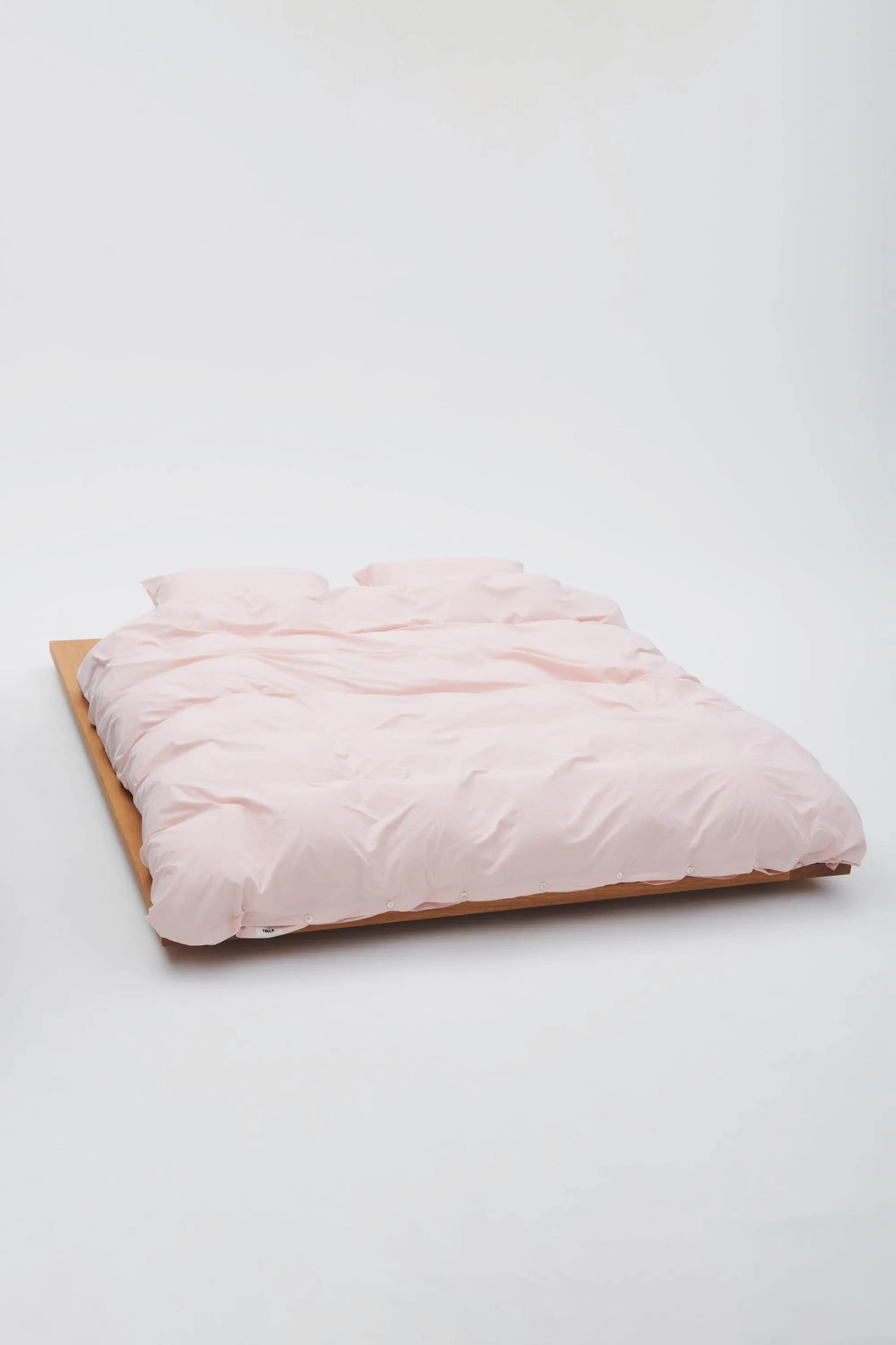 Percale Double Duvet Cover Petal Pink