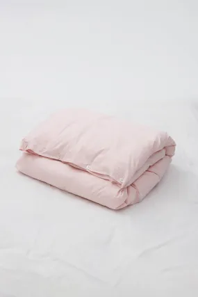 Percale Double Duvet Cover Petal Pink