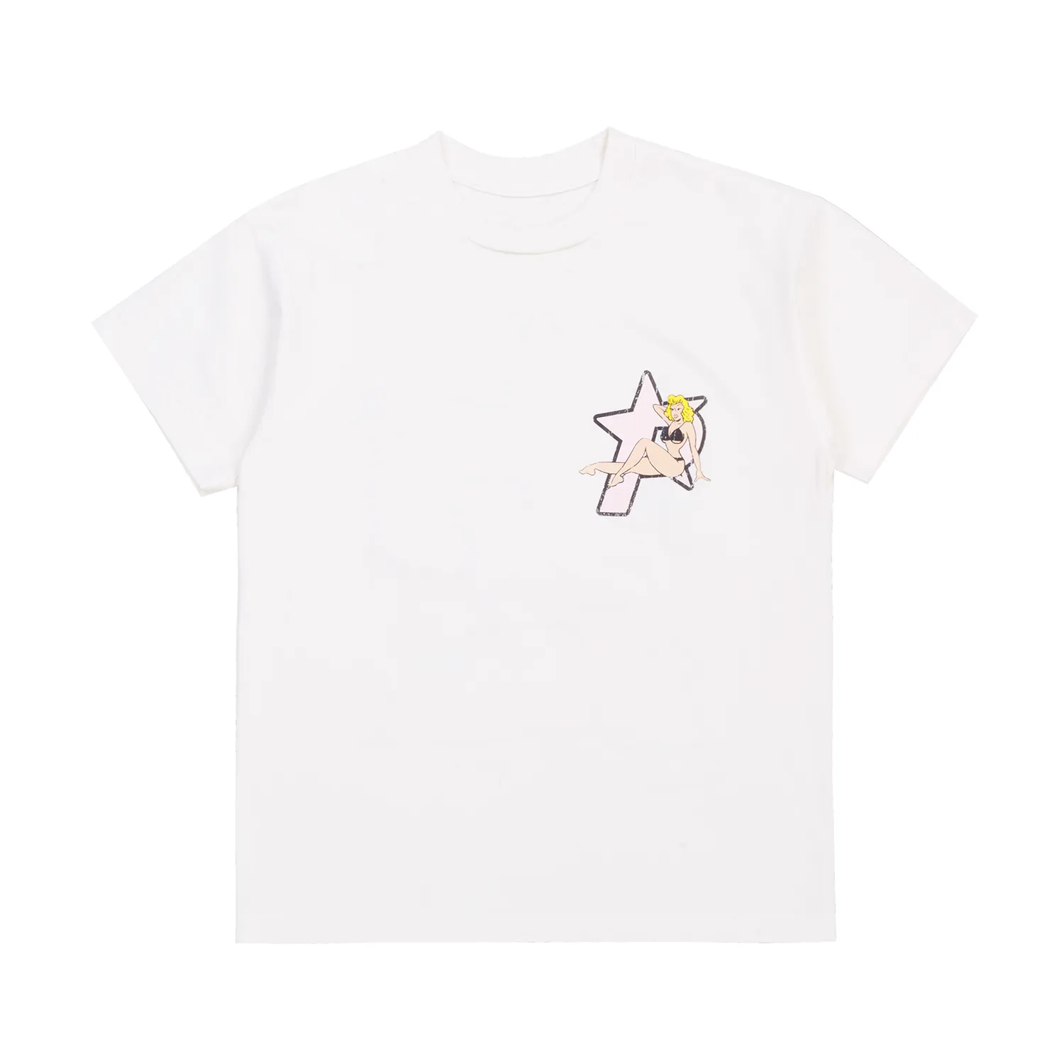 Pieces Beach Bum P Star Tee White