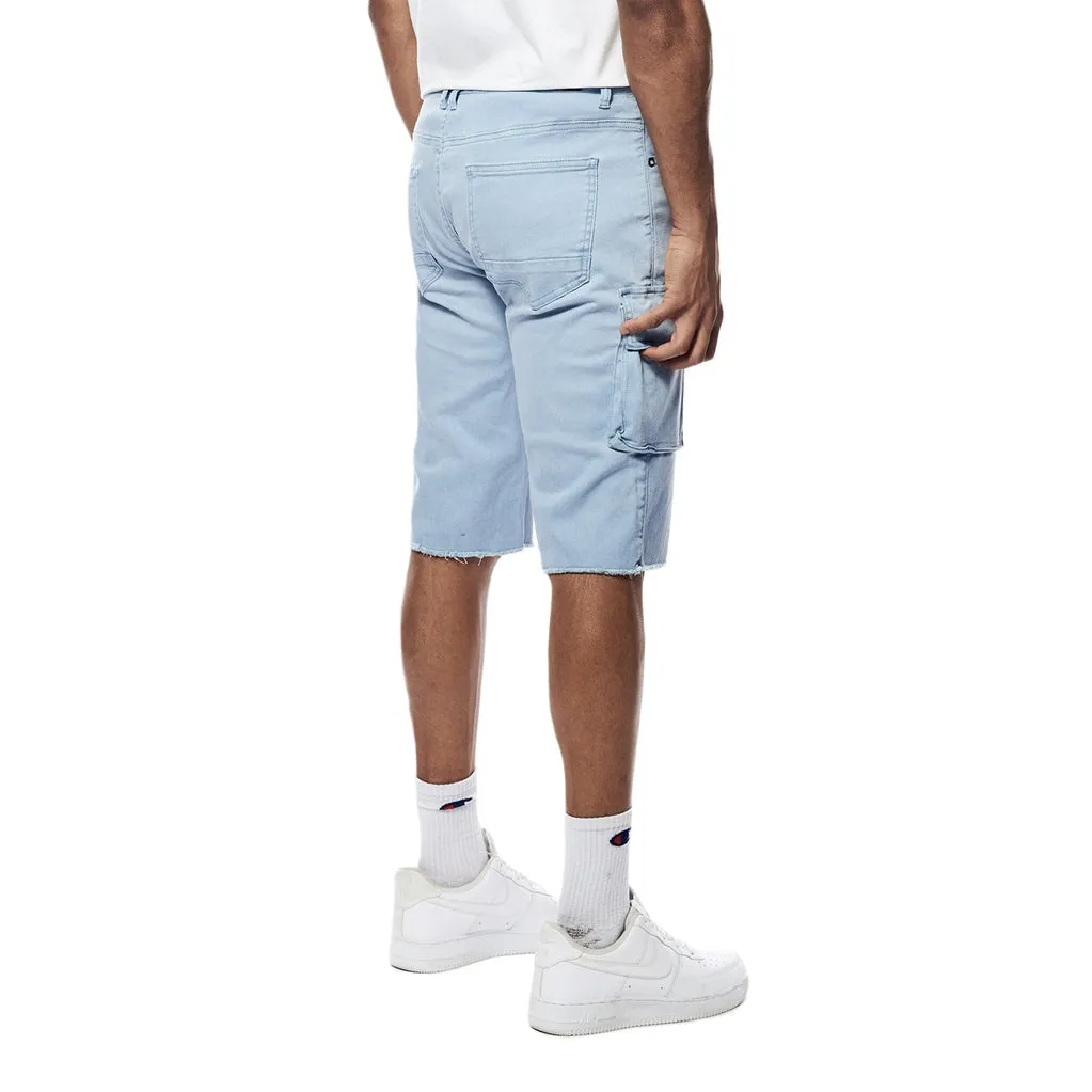 Pigment Dyed Twill Utility Shorts  -Dusty Seabreeze