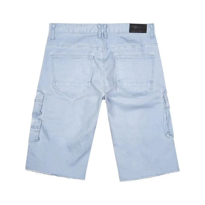 Pigment Dyed Twill Utility Shorts  -Dusty Seabreeze