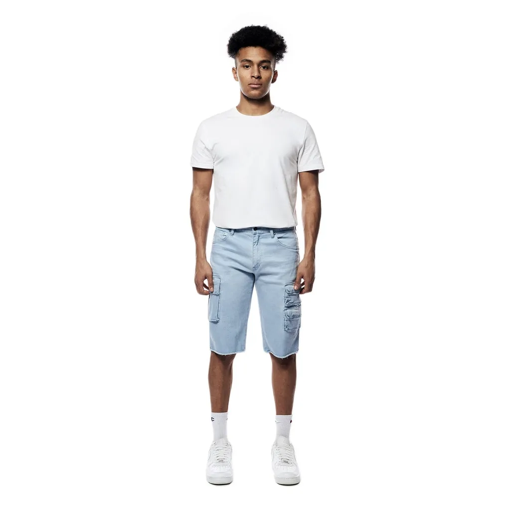 Pigment Dyed Twill Utility Shorts  -Dusty Seabreeze