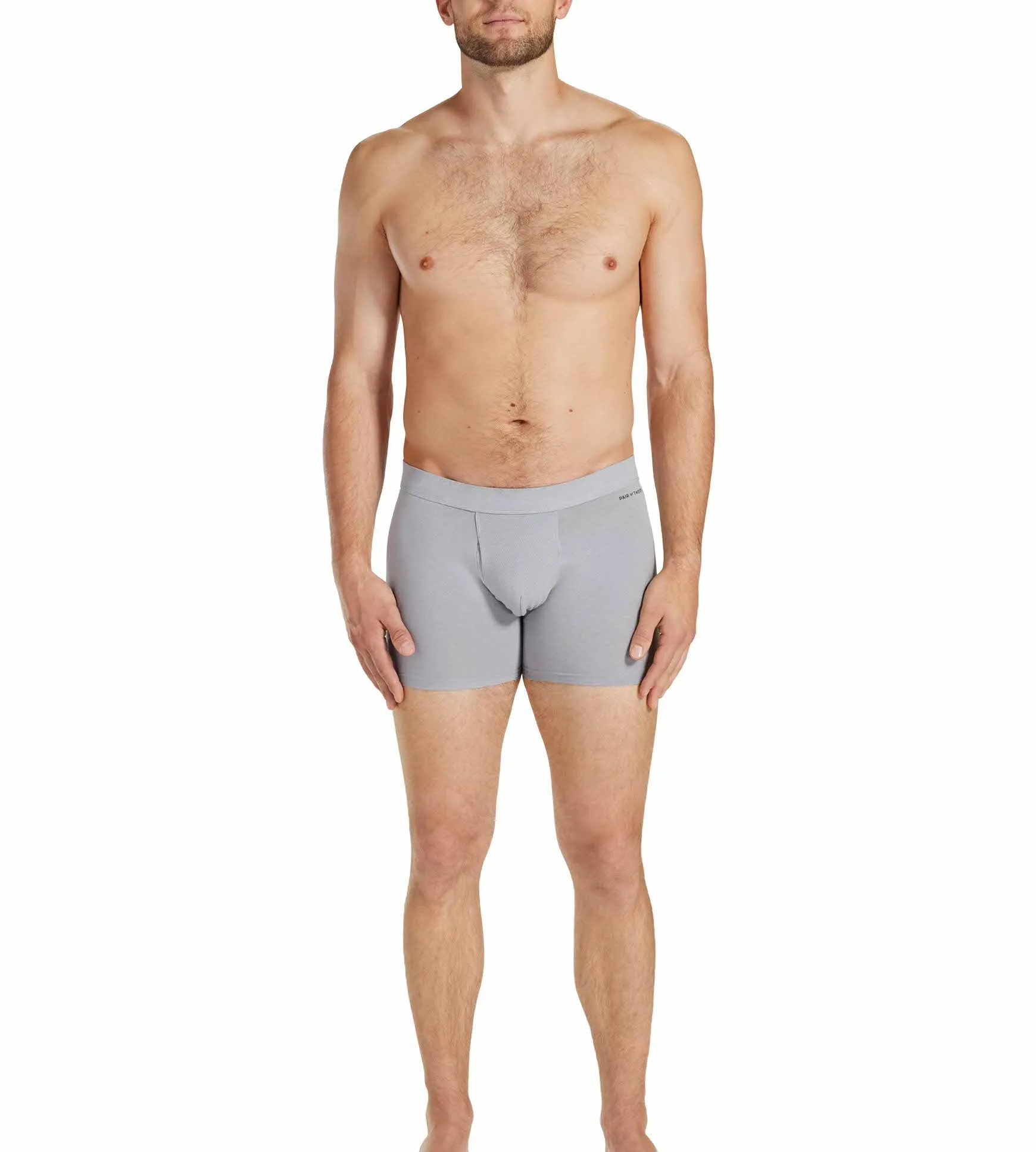 Quick Dry Action Blend Cotton Boxer Briefs 3 Pack