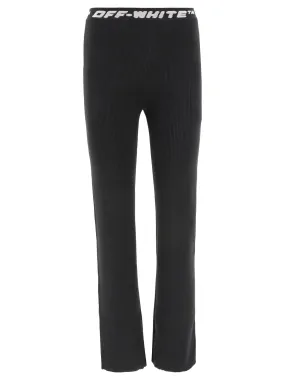 "LOGO-BAND" RIBBED TROUSERS